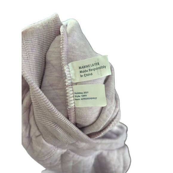 NWT NEW Marine Layer Corbet Lavender Quilted Drawstring Joggers Size S - Picture 9 of 16